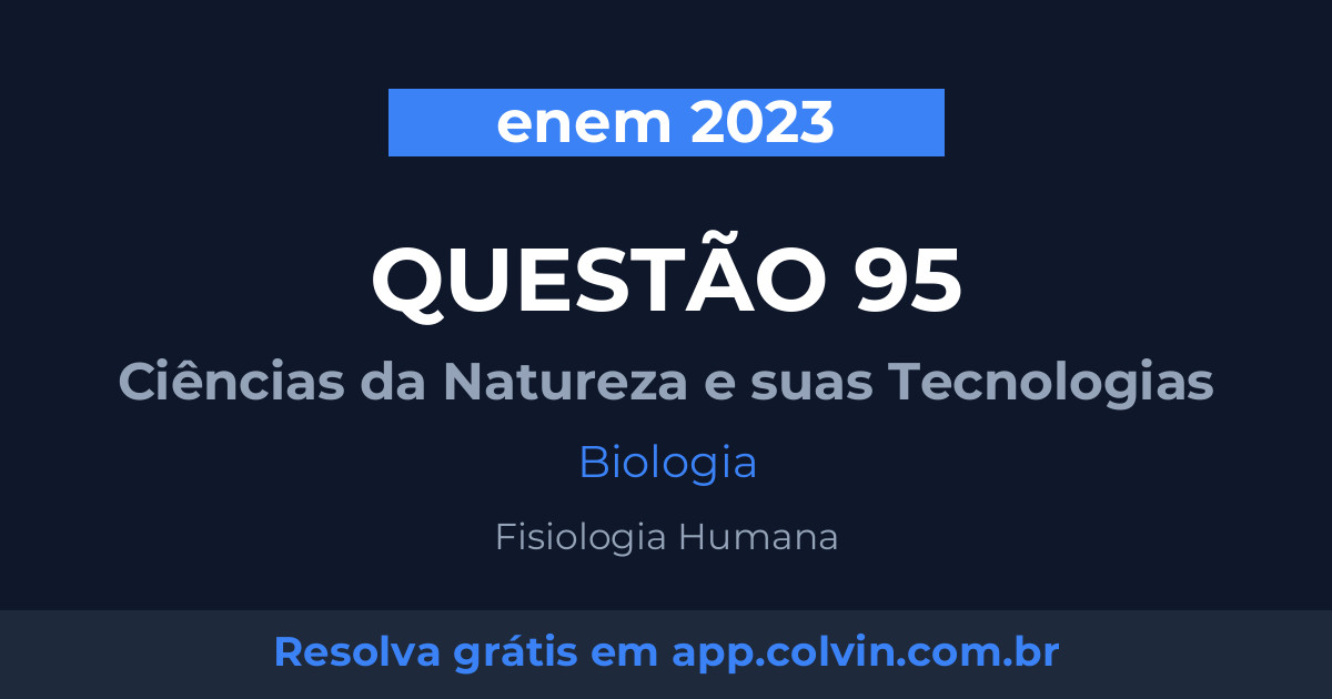 Miniatura da Questão 95 de Biologia do enem 2023