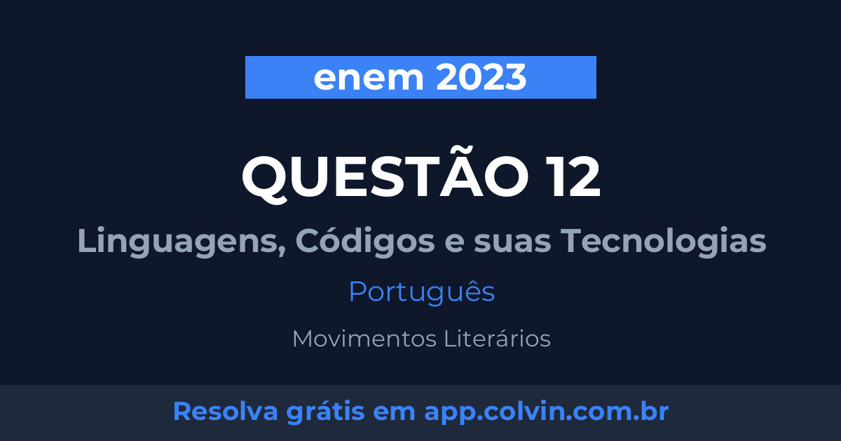 Miniatura da Questão 12 de Português do enem 2023