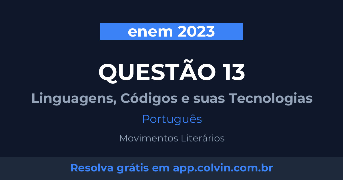 Miniatura da Questão 13 de Português do enem 2023