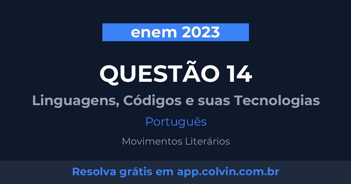 Miniatura da Questão 14 de Português do enem 2023