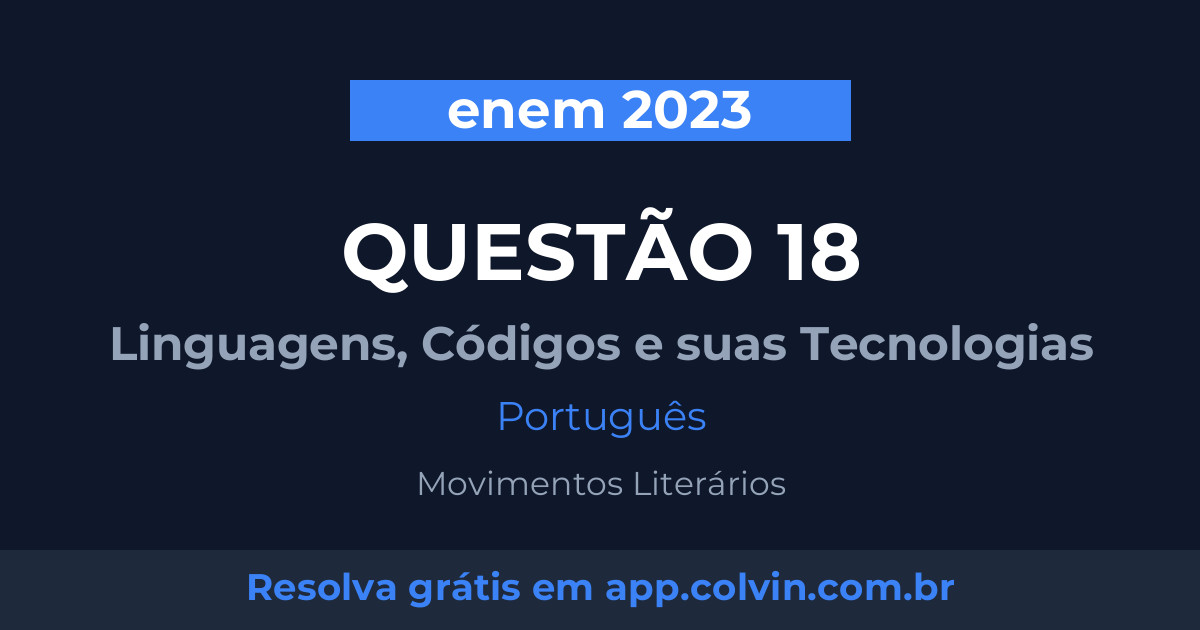 Miniatura da Questão 18 de Português do enem 2023