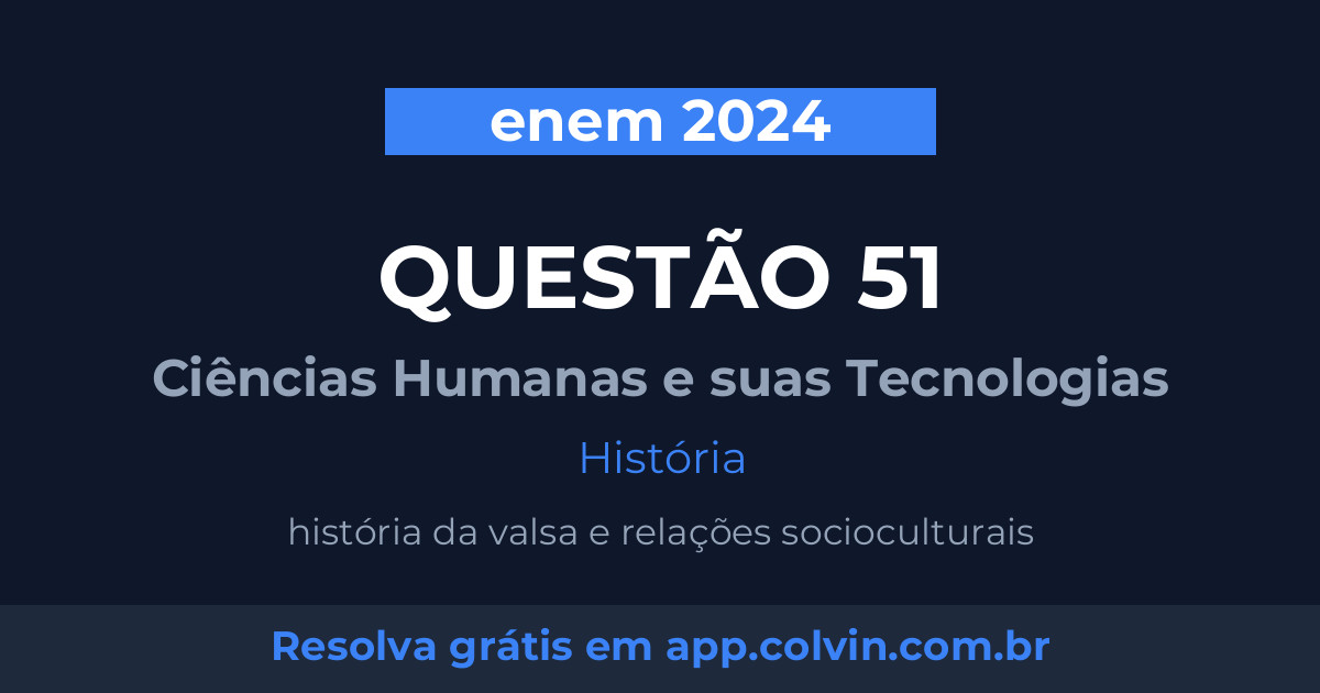 Miniatura da Questão 51 de História do enem 2024