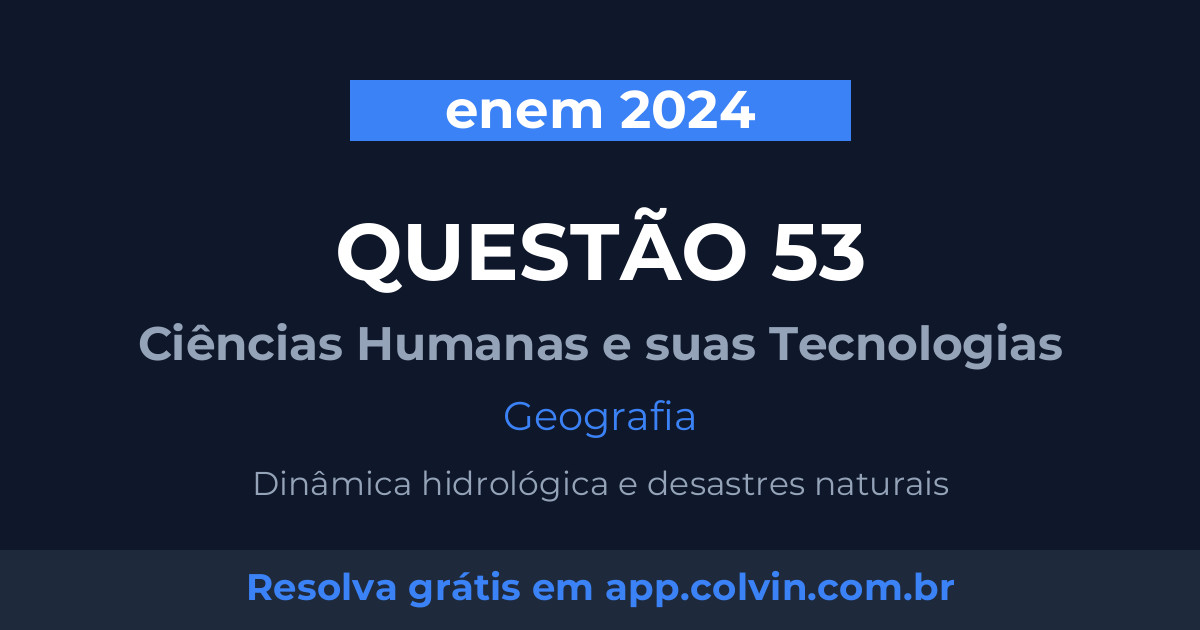 Miniatura da Questão 53 de Geografia do enem 2024