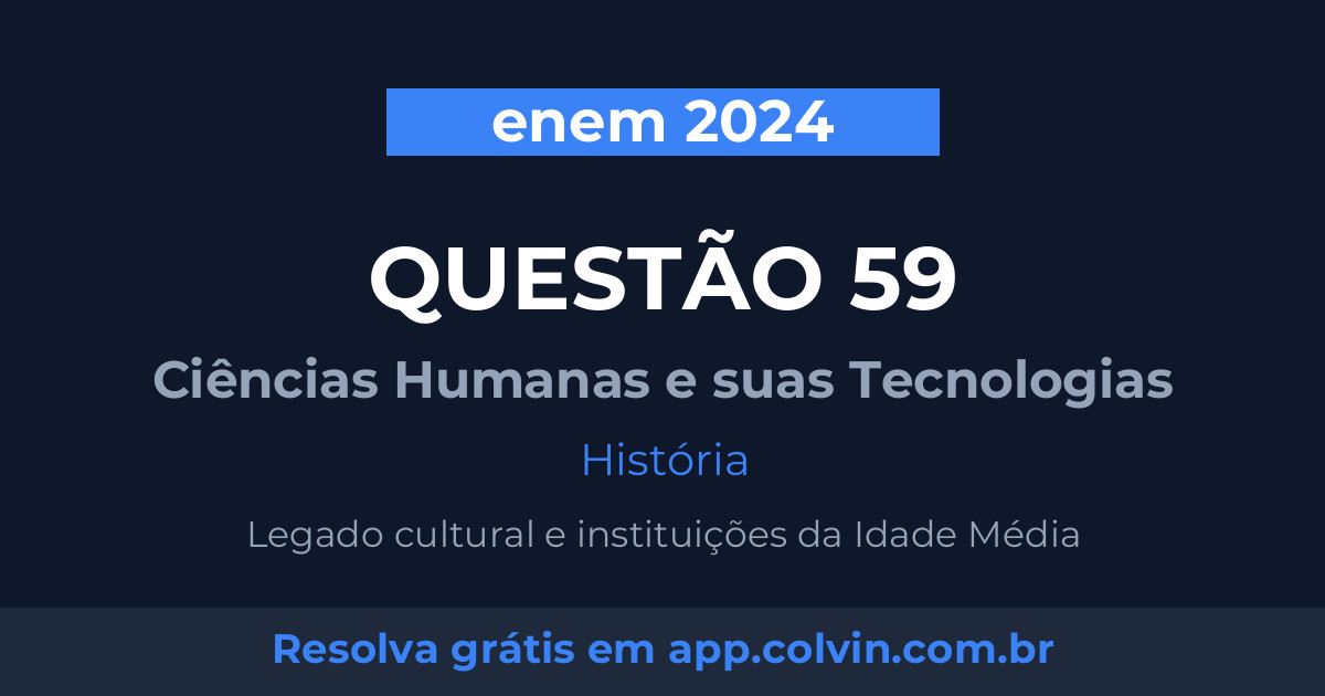 Miniatura da Questão 59 de História do enem 2024