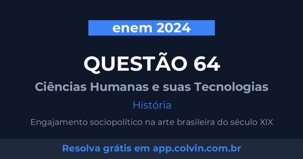 Miniatura da Questão 64 de História do enem 2024