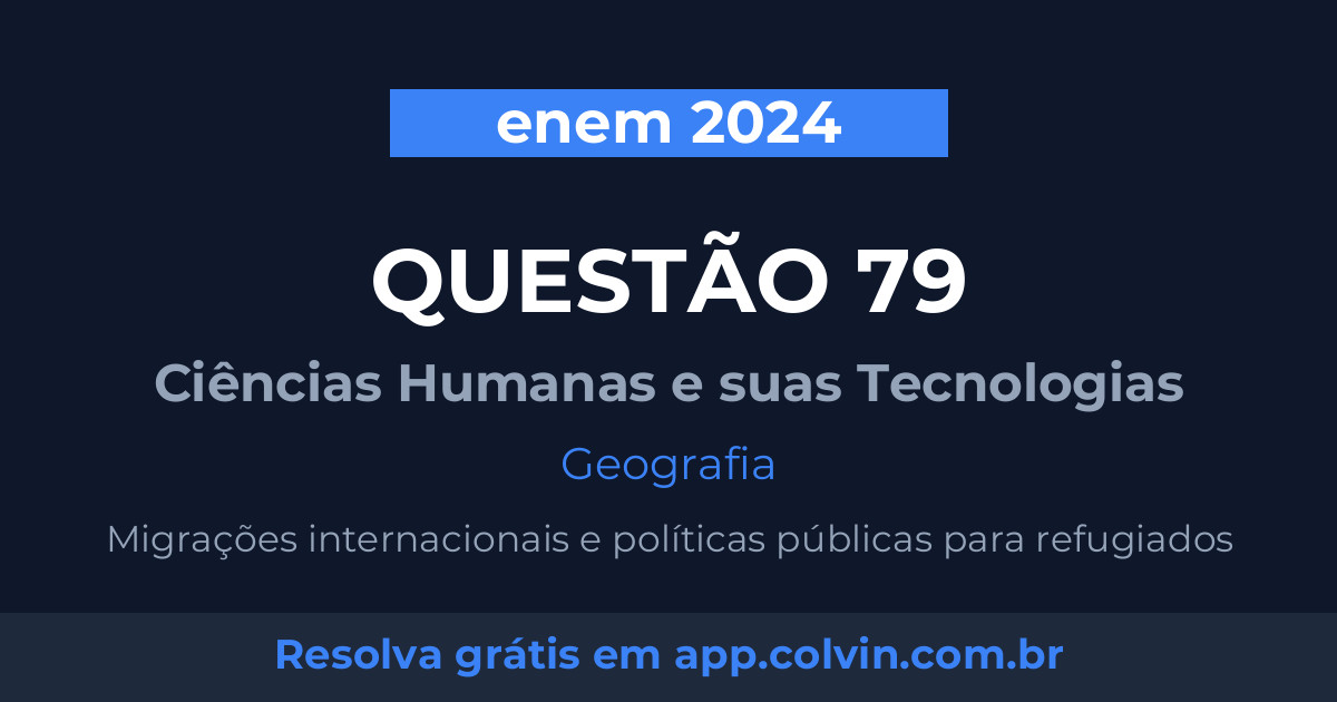 Miniatura da Questão 79 de Geografia do enem 2024