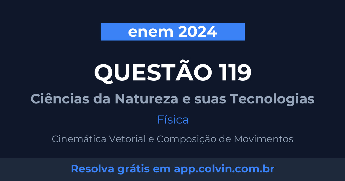 Miniatura da Questão 119 de Física do enem 2024
