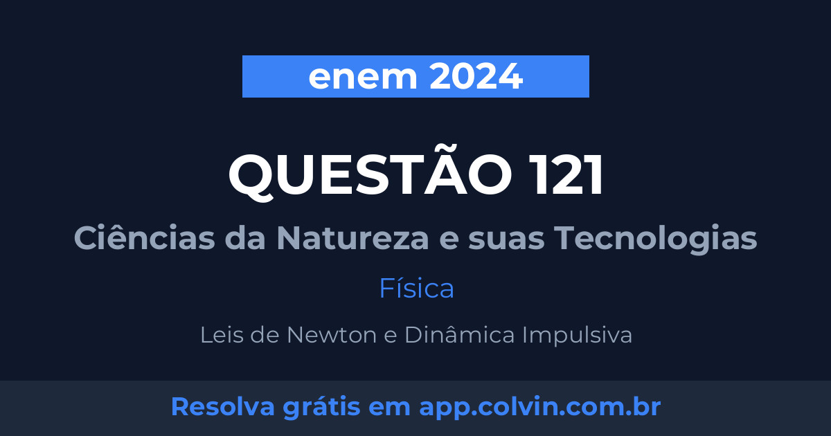 Miniatura da Questão 121 de Física do enem 2024